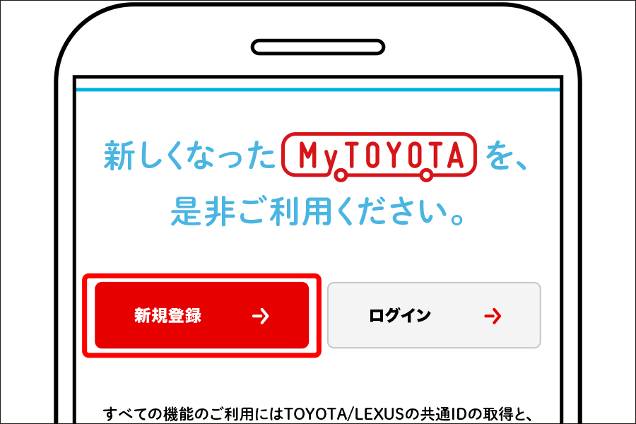 My Toyota 登録フロー トヨタカローラ和歌山 My Toyota 登録フロー トヨタカローラ和歌山